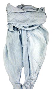 Sarah & Sally Baumwollschal Paisley hellblau